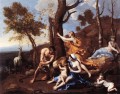 The Nurture of Jupiter classical painter Nicolas Poussin